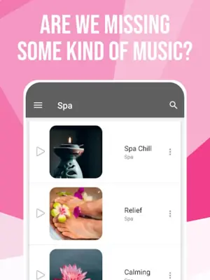 Relaxing Music android App screenshot 1