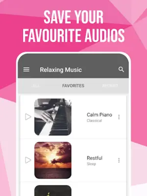 Relaxing Music android App screenshot 2